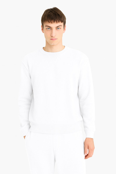 DeFacto Regular Fit Crew Neck Jacquard Sweatshirt D5394Ax24Au