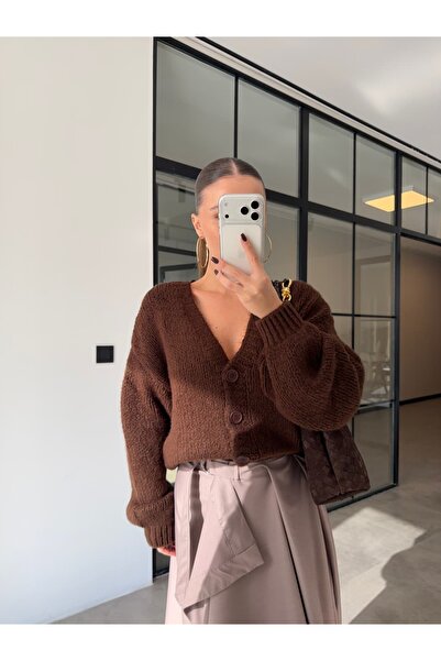 BB Bensu Buyruk CARDIGAN TRICOT OVERSIZE CU NASTILE