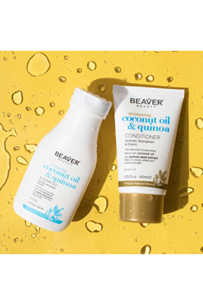 Beaver moisturizing shampoo with coconut oil and quinoa 60 ml