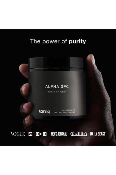 Toniiq Ultra High Purity Alpha GPC Capsules 120