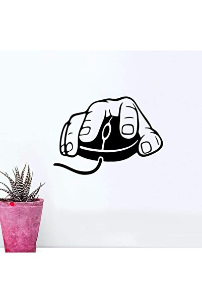 ALAYRA International Creative Gaming Mouse Wall Decal – Vinyl Sticker for Room & Home Decoration (25×18cm)