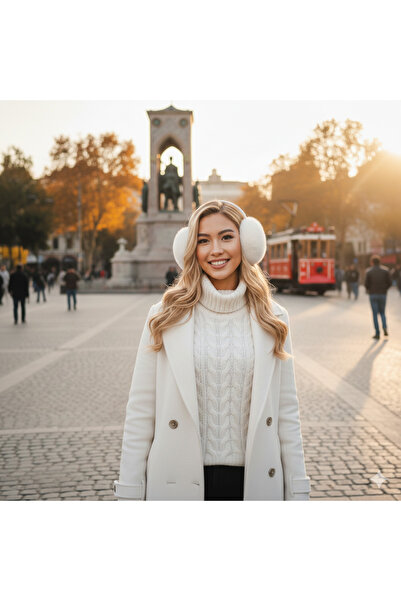 la_hatun سماعات رأس من القطيفة تحمي من البرد وقابلة للطي وعصرية ومريحة