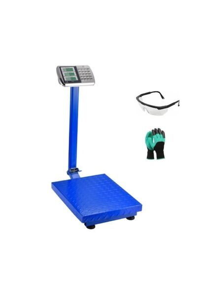 Craft-Tec Cântar electronic cu braț pliabil 350 kg, LCD, albastru