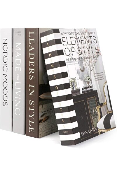 THE WHITE SHOP 4 PCS Decorative Faux Books for Home Decor