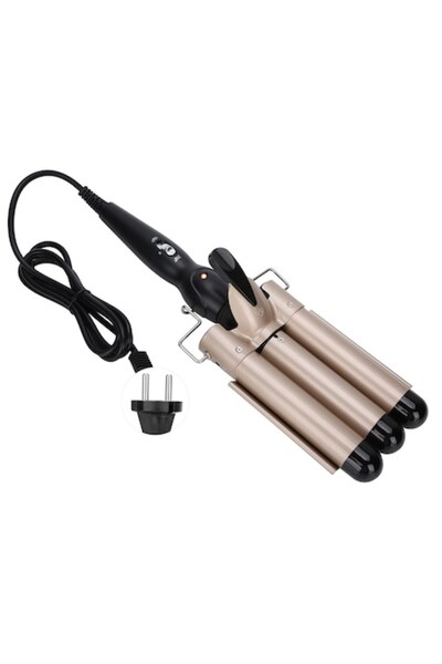 OEM 3-barrel curling iron, 28mm, fast heating, 210°C, swivel cord, for all hair types