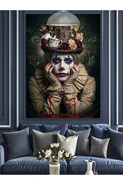 KanvasSepeti Pălărie cu flori Pictură în ulei de înaltă calitate texturat Can...