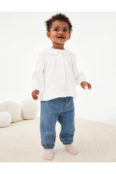 Marks & Spencer 2’li Pamuklu Üst & Alt Takım (0-3 Yaş)