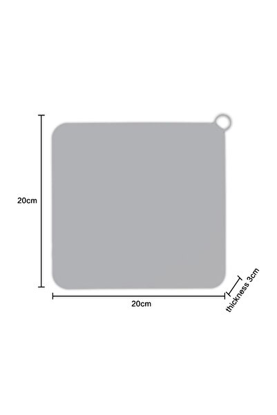 JZS Tub Stopper Silicone Floor Drain Anti-Odor Mat, 2pcs, Grey