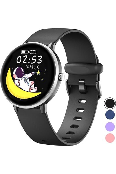 ZONEY Kids Smart Watch, IP68 Waterproof Activity Tracker with 19 Sport Modes (Black)
