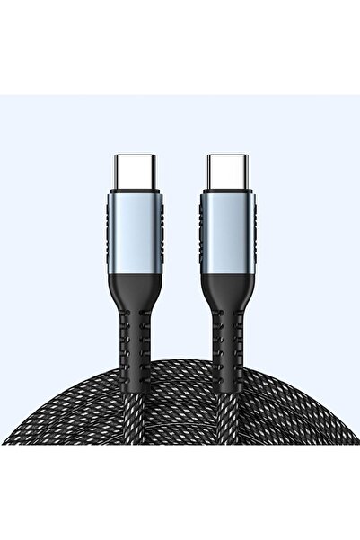 HULPPRE 6.5ft 240W USB-C Nylon Braided 5A Fast Charging Cable - Universal