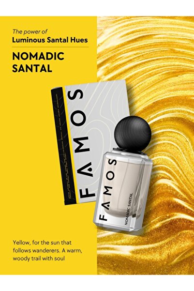 Famos Nomadic Santal Extrait de Parfum 100ml – Unisex Woody Oriental Fragrance