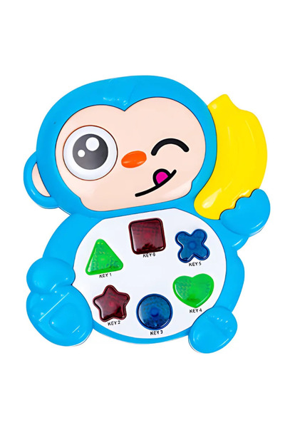 SDEPOT jucărie interactivă, în formă de maimuță multicoloră, cu lumini, muzică și sunete