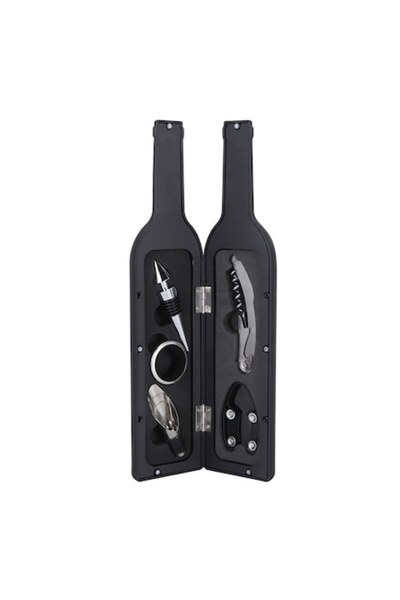 OEM Wine accessory set, 5 pieces, bottle-shaped holder