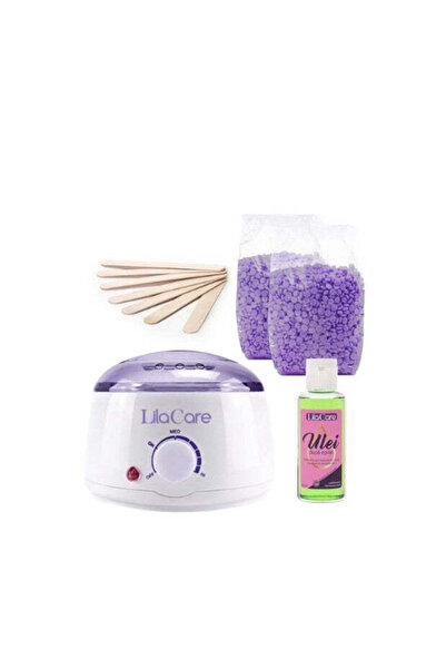 Cosmeticos Kit de epilare cu ceară și granule de lavandă 2 x 500 g