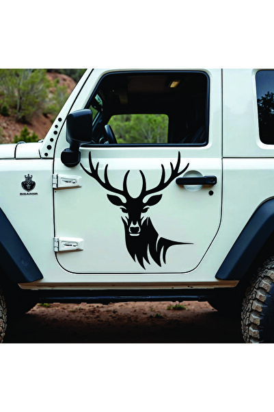 StickITsibiu Savage Deer – Stickere Auto 4×4 Off-Road – Dimensiuni 90x86 cm.