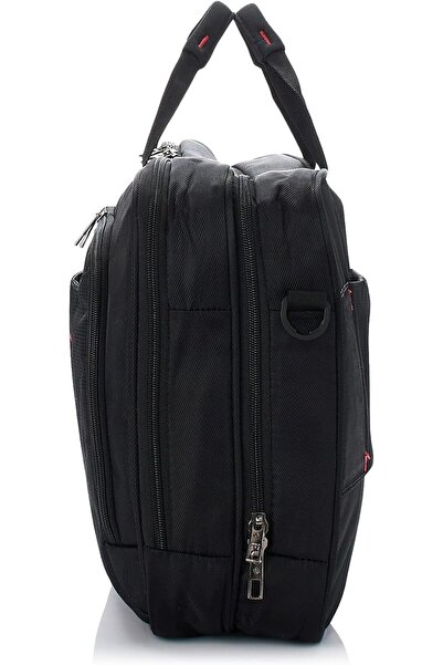Samsonite Canvas Laptop Bag for Unisex, Black