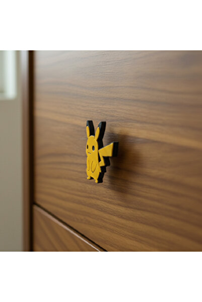 ka tasarım Pokemon Series Children's and Baby's Room Handle Collection, Furniture Handle, Shipped in a Set of Two