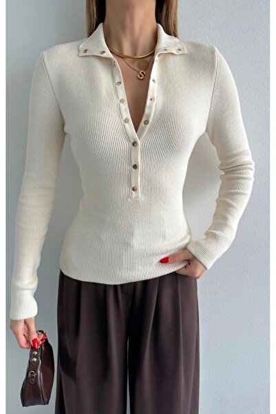 fujya Pulover Renata Triko cu închidere cu capse