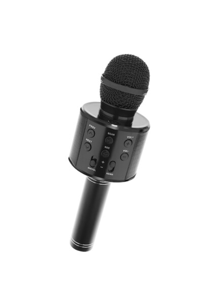 ISO TRADE Multifunctional Wireless Karaoke Microphone 8995, Bluetooth 4, Black