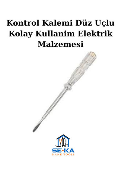 SEKA HAND TOOLS قلم التحكم ذو الرأس المسطح سهل الاستخدام، مادة كهربائية