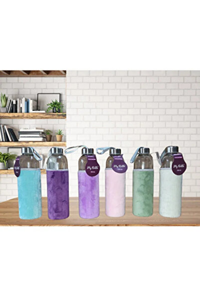 Dörtel Tedarik Glass Flask with Plush Cover 750 ml