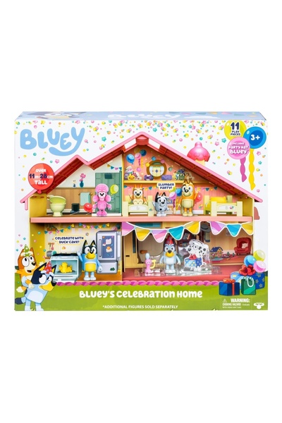 TM TOYS Bluey - Căsuța de joacă pentru petrecerea de ziua lui Bluey, multicol...