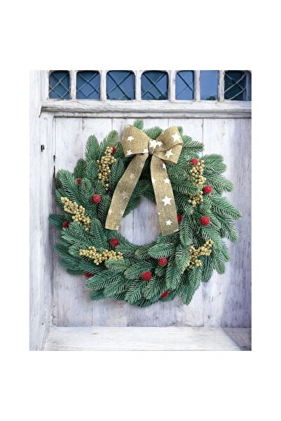 OEM Christmas wreath, 3D silicone artificial fir, diameter 40cm