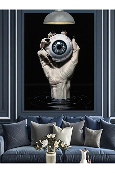 KanvasSepeti Eye-Catching Hand Abstract High Quality Oil Painting Textured Ca...