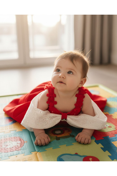 Top Kids Miss Topkids Red Female Child Dress 5884