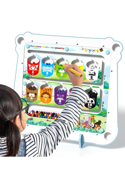 Myra International Group Magnetic Pen Drawing Board Diy Puzzle Educational Toys - Blue Color