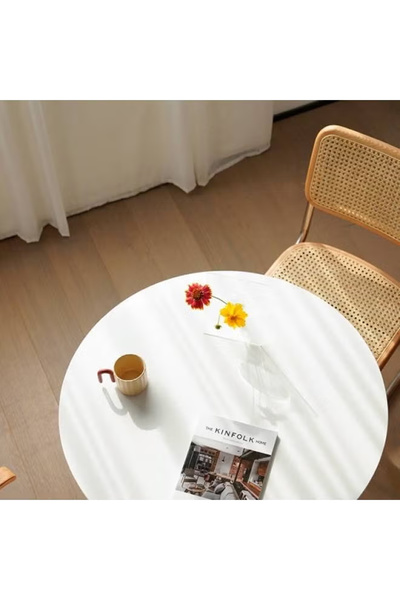 NKX Modern White Tulip Side Table