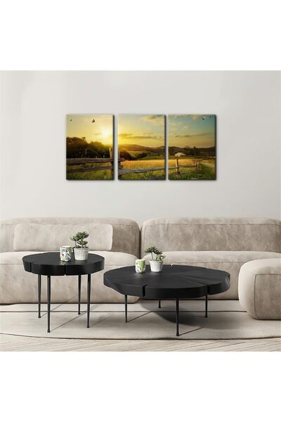 ALAYRA International لوحات فنية جدارية مطبوعة على قماش لمناظر طبيعية ريفية لغ...