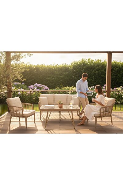 MY WORLD GARDEN SİDNEY 3+1+1+MASA MODERN BALKON BAHÇE TAKIMI