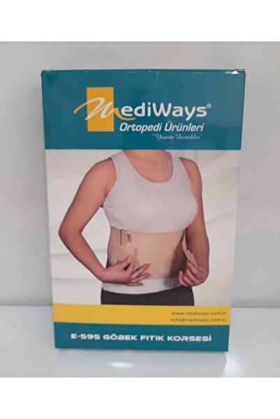 MEDİWAYS ( Ped Destekli ) Göbek Fıtığı Korsesi Karın Korsesi Pedli Korse Bede...