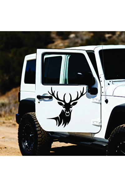 StickITsibiu Savage Deer – Stickere Auto 4×4 Off-Road – Dimensiuni 20x19 cm.