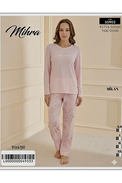 Mihra Nap Glos Salmon Pajama Set