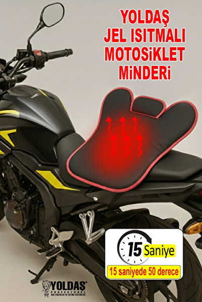 YOLDAŞ Jel Isıtmalı Motosiklet Minderi 15 Saniyede Hızlı Isınma 1 Yıl Garanti