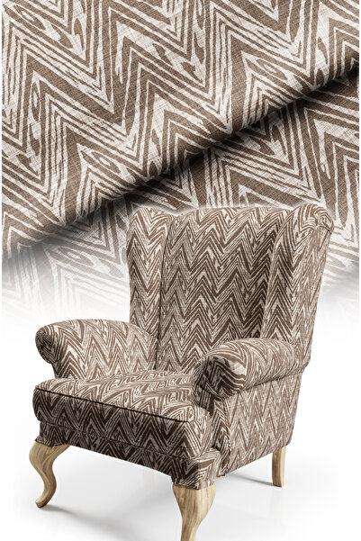 CANİLA Woven Patterned Babyface Flooring Fabric with Digital Print. Cotton Li...