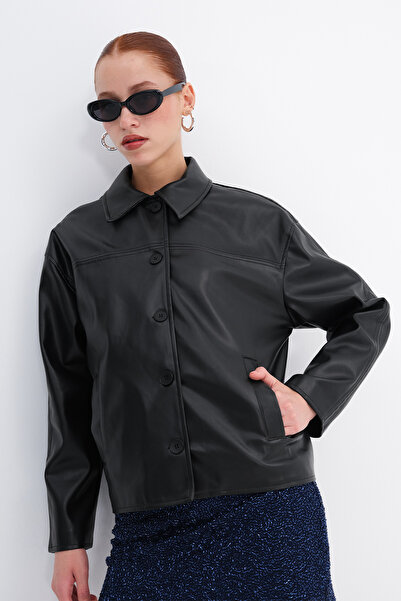 Addax Faux Leather Jacket C17741