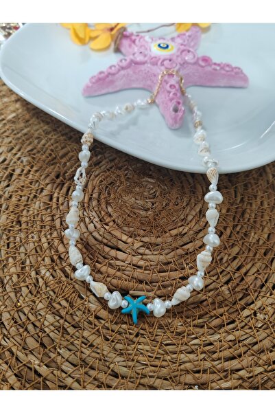 elbi bijuteri White Sea Star Exquisite Necklace