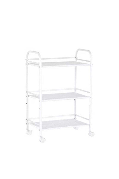 Cosmeticos Ucenic cosmetic cu 3 rafturi | Metalic | Alb ST040