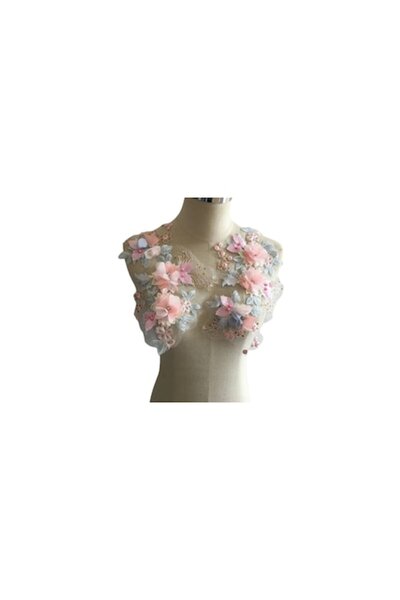 OEM Corsaj de rochie din dantelă brodată manual EVNC - Culori deschise