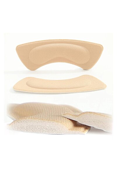 JZS Heel Pads Liners 12 Pcs Anti-Slip Black Beige