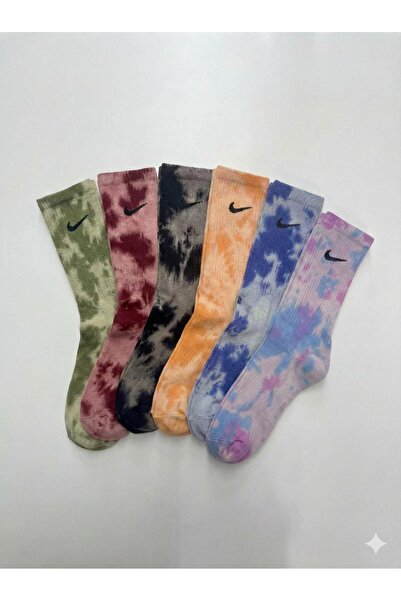 Nike Set de șosete lungi de trening din amestec de bumbac, 6 perechi, multicolore