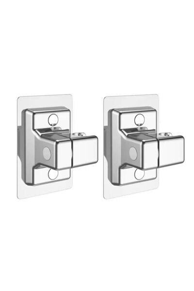 JZS Shower Head Holders, Adjustable Wall Mount Bracket 2PCS Silver