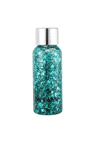 OEMN Gel cu sclipici pentru față, păr și corp, EVNC, Glitter Gel Art, Turcoaz, 35 g