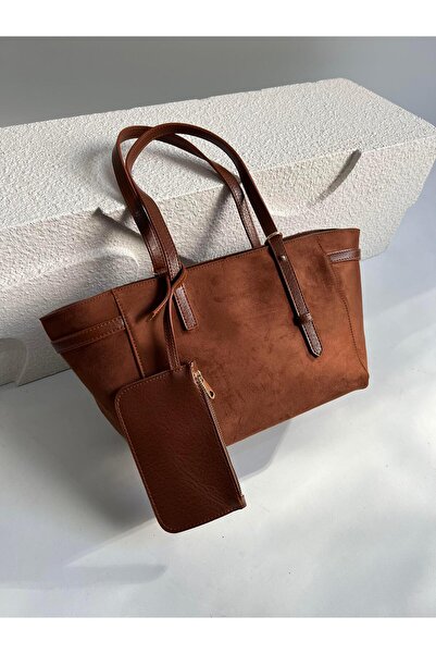 Mia Collection حقيبة يد وكتف نسائية موديل سافورا باللون البني