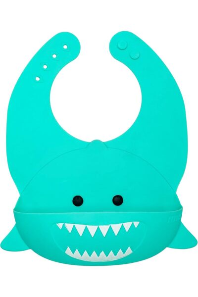 Melii Silicone Weaning Bib for Babies & Toddlers, Large Food Catcher