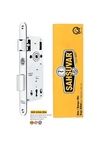 şahsuvar K-305 Oda Kapı Kilidi Oval Ayna 40 Mm