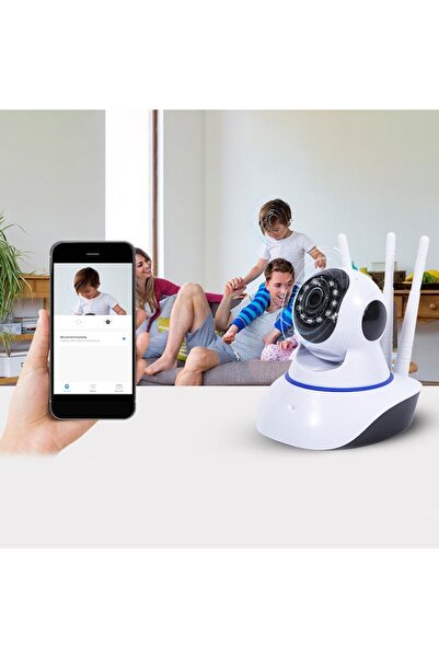 Mormark Smart PTZ 360° Camera, HD Baby Monitor, Night Vision, Motion Detection, Two-Way Audio, Wi‑Fi